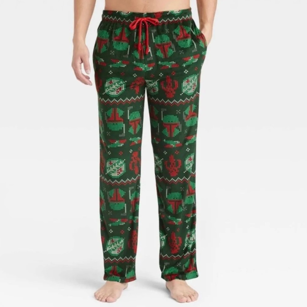 Star Wars - Green Boba Fett Christmas Silky Fleece Lounge Pants